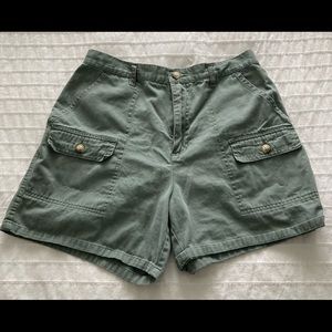 Khaki green shorts